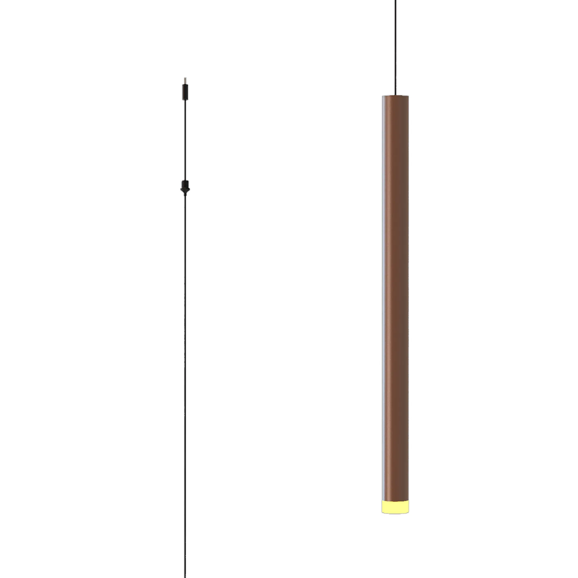 M9335  Modular Cala 3.5 x 53cm Body 2.5m Drop Assembly Pendant With A DC Plug, 4.5W LED, 3000K, 430lm, Rust Brown, 5yrs Warranty
